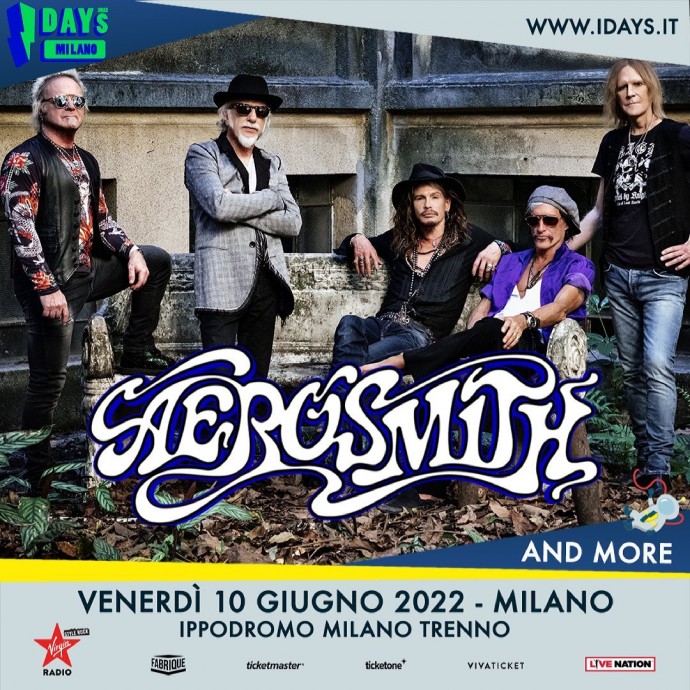 I-Days Milano torna nell'estate 2022: Aerosmith confermati nella giornata del 10 giugno